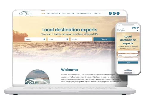 Blue Zone Experience, Website by Pacific Web Blue Zone Experience, Website by Pacific Web