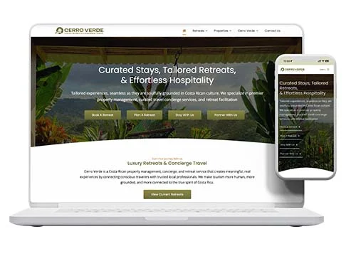 Cerro VR, Website by Pacific Web Can Do Costa Rica, Website by Pacific Web