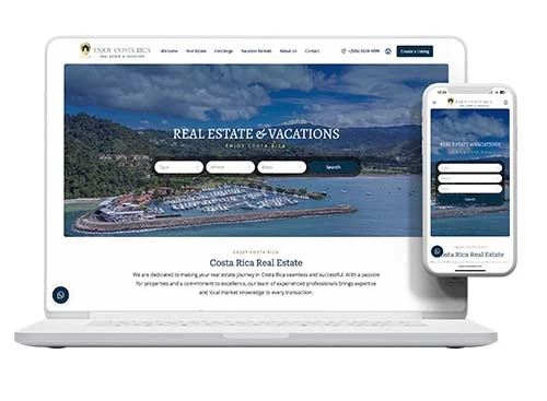 Enjoy CR Real Estate, Website by Pacific Web Enjoy CR Real Estate, Website by Pacific Web
