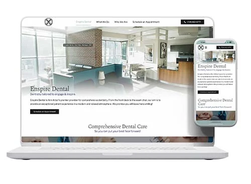 Enspire Dental, Website by Pacific Web Enspire Dental, Website by Pacific Web