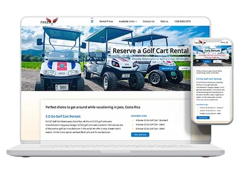 Freedom Golf Carts, Website by Pacific Web The Palace, Website by Pacific Web