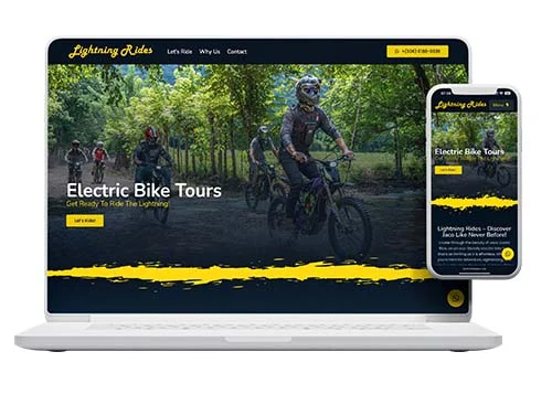 Lightning Rides, Website by Pacific Web Lightning Rides, Website by Pacific Web