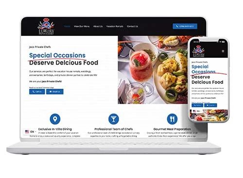Luxury Private Chefs, Website by Pacific Web Luxury Private Chefs, Website by Pacific Web