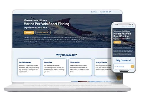 Marina Pez Vela Fishing, Website by Pacific Web Marina Pez Vela Fishing, Website by Pacific Web