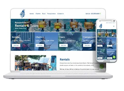 Rooster Fish Rentals & Tours, Website by Pacific Web Rooster Fish Rentals & Tours, Website by Pacific Web