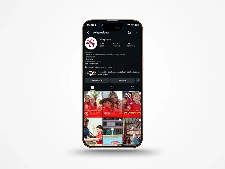 gestión de redes sociales para el Colegio Sion | Pacific Creative Studio gestión de redes sociales para el Colegio Sion Pacific